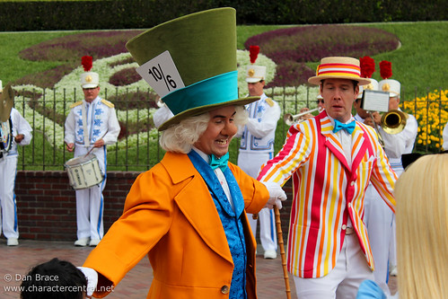 The Disneyland Band and Characters have fun at the Main Entrance