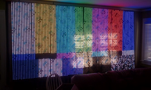 LED wall test