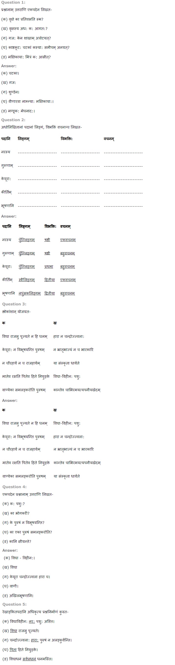 NCERT Solutions for Class 7th Sanskrit Chapter 12 - कल्पलतेव विद्या