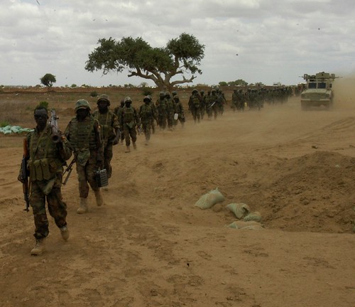 Ground troops from the US-backed AMISOM forces enter the town of Wanlaweyn in Somalia. The country has 17,000 troops occupying the Horn of Africa state on behalf of the Pentagon and NATO. by Pan-African News Wire File Photos