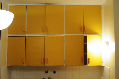 Recycled kitchen cabinets