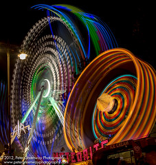Light Traces From Rides At St Giles Fair, Oxford