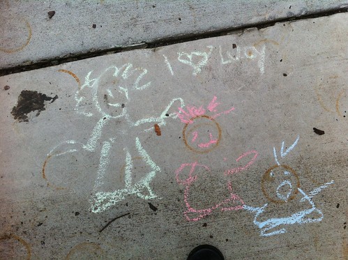Chalk Drawing at Emma Key's