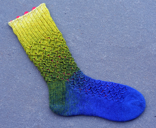 Coupling - first sock done