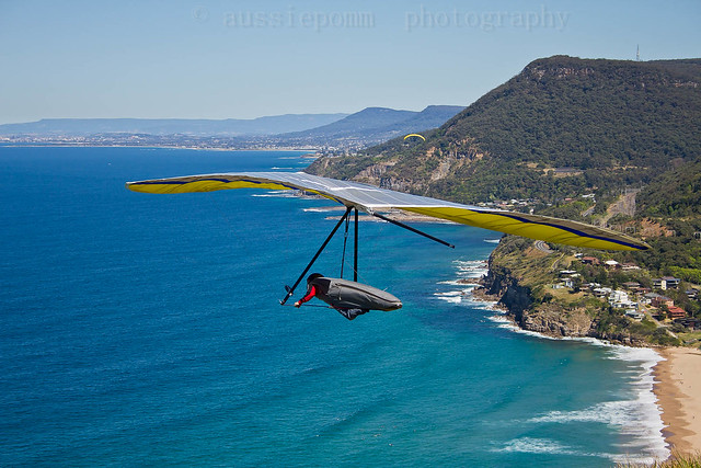 Airborne - with Wollongong in the distance...