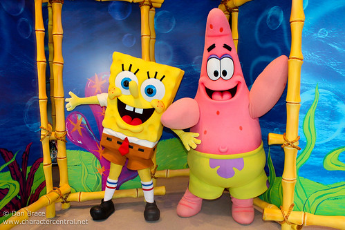 Meeting SpongeBob and Patrick