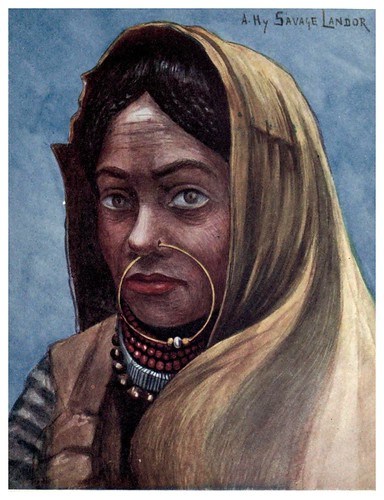 010-Mujer nepalesa-Tibet & Nepal-1905-A. H. Savage-Landor