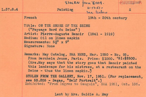 Renoir catalog record