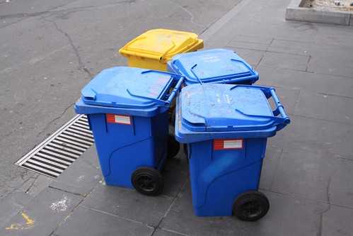 Mini-sized wheelie bins