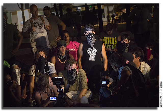 Protesters in Lykes Gaslight Square Park give accounts of police brutality