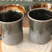 6 Mugs - black/mottled steel/creme