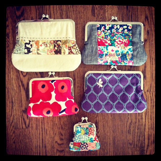 Pouch samples for @sewingsummit so far! I have a few more to make!