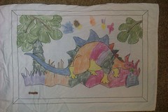 Zachary's fabric crayon colouring by m0nk3yphd