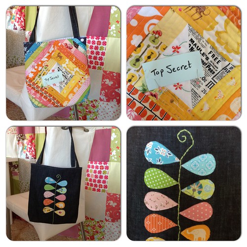 Mouthy stitches tote finished by Flutter from.Kat (Mummastimetocreate)