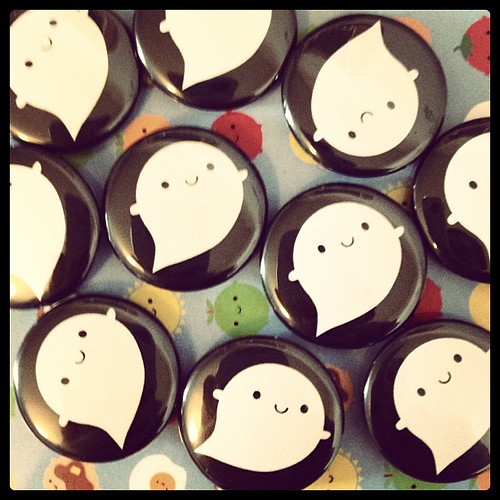 Boo! Little ghost badges