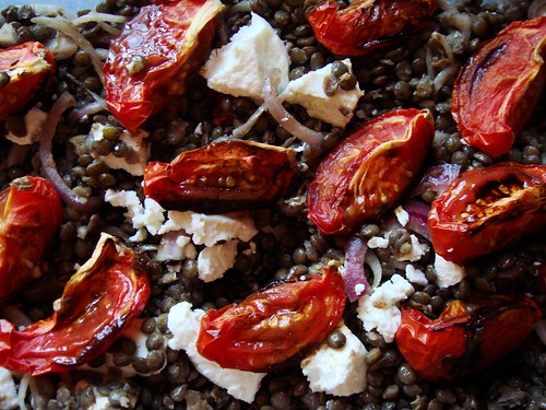 French Lentils with Roasted Tomato & Goat Cheese