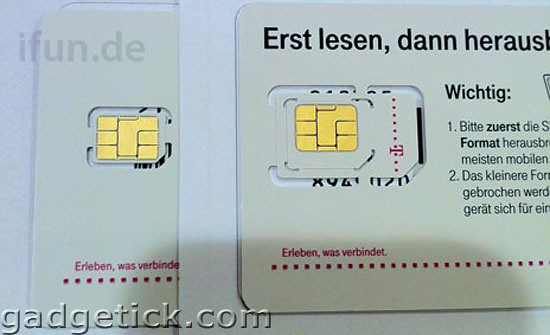 iPhone 5 nano-SIM cards