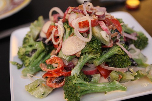 Crunchy Broccoli Salad with Bacon, Shallots, Peppadew, and Radish