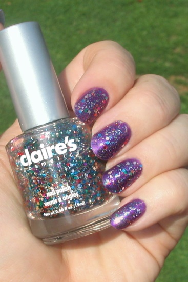 Purple with Bedazzled glitter