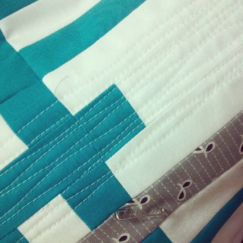 a little quilting this morning.