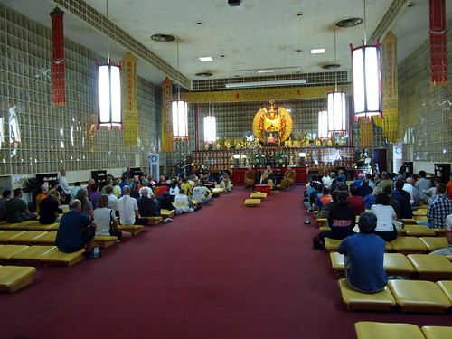 Dharma Talk inside the Main Hall