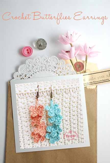 DIY Love: Crochet Butterflies Earrings