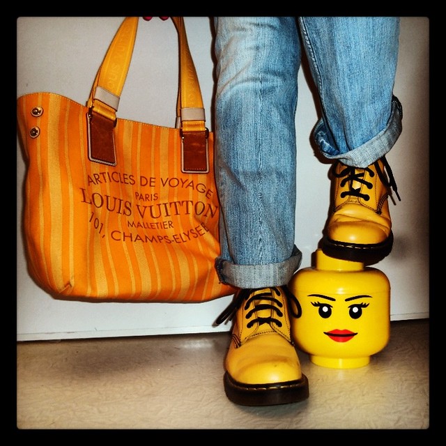 Doc Martens & Louis Vuitton in yellow | Flickr - Photo Sharing!