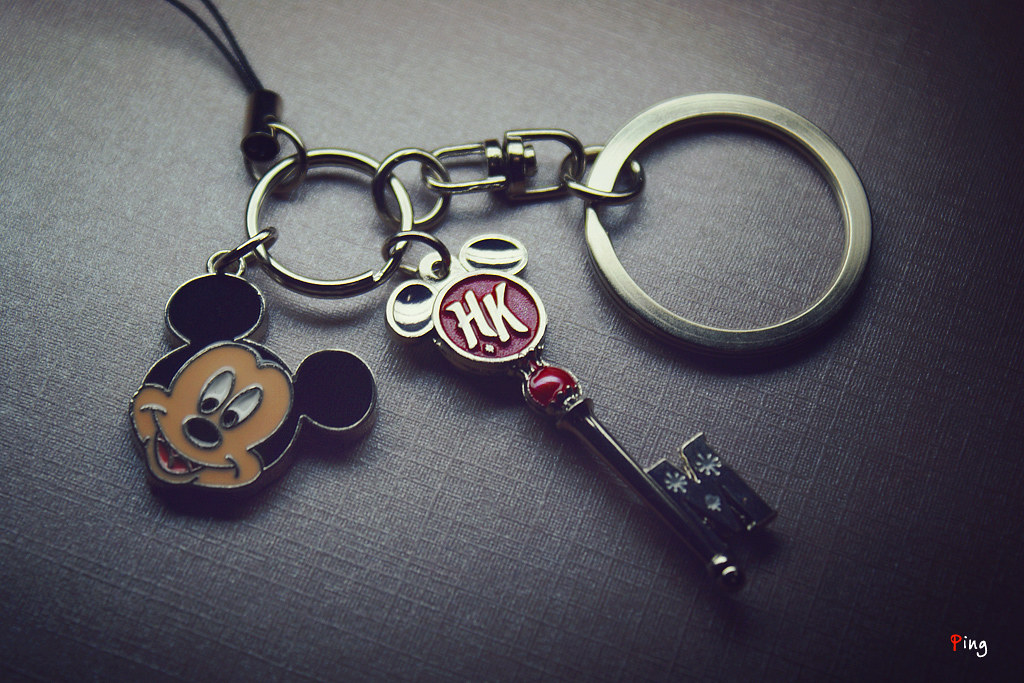HK Disneyland Souvenir Keychain