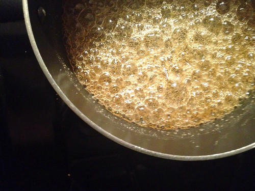 boiling caramel