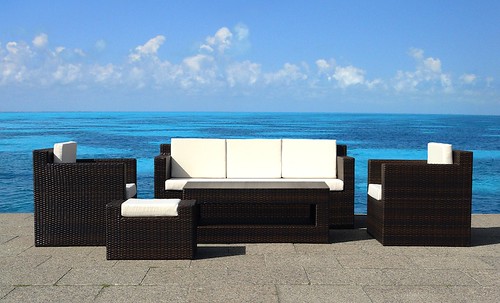 resin wicker outdoor patio furniture set