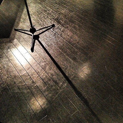 A microphone stand