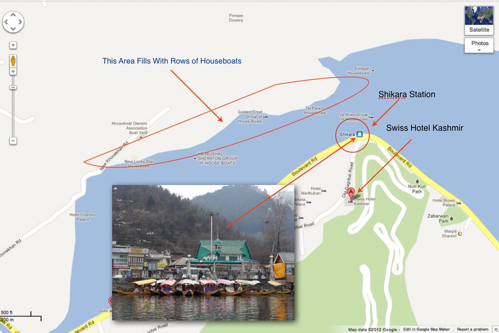 Swiss Hotel Kashmir Map