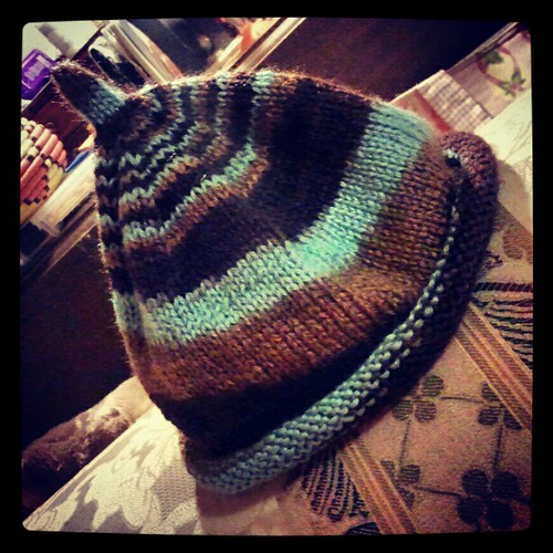Latest #knit #baby #hat off the needles! #knitstagram #knitting #love