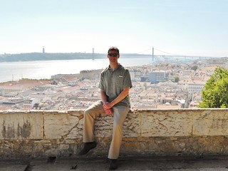Dennis Enjoying the View from St. George Castle