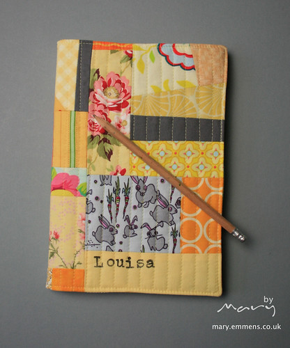 Quilted journal cover