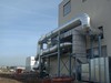 Rookgaskanalen (gaasdekens+onderconstructie+ALU-plaat) bij de nieuwbouw van een printplatenfabriek