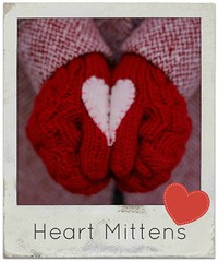how to make heart mittens valentines