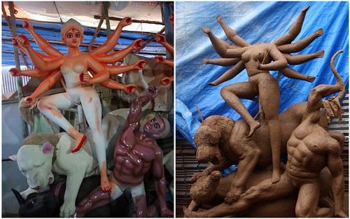 Before and After Durga Idol 5