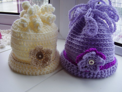 Child's Beanie with Special Topping by CrocKnits