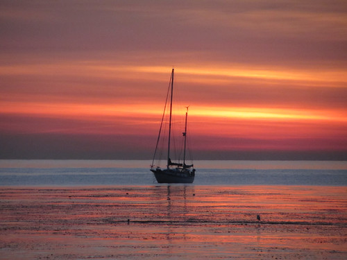 sailboat sunrise