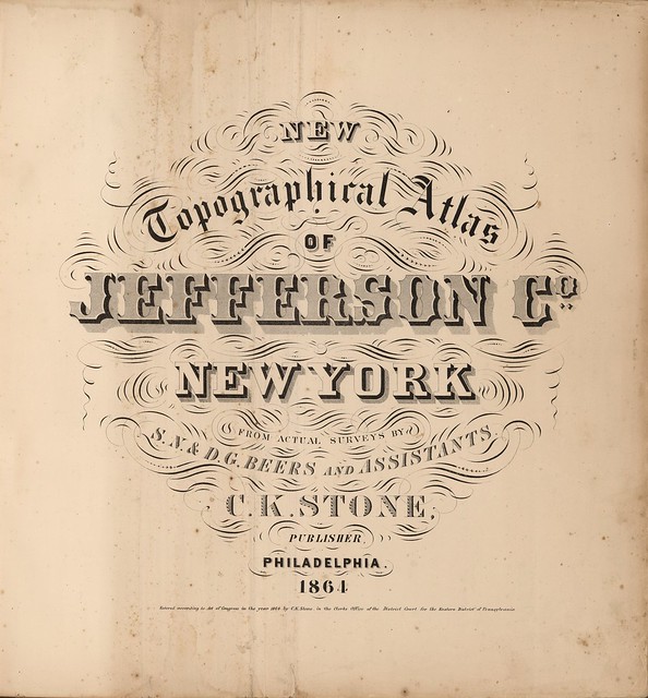 New Topographical Atlas of Jefferson Co. New York 1864
