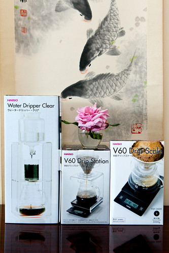Hario Water Dripper, V60 Drip Station & V60 Drip Scale