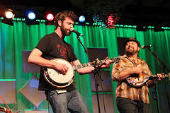 Mark Cassidy and Nolan Lawrence of The HillBenders at 2012 Wintergrass Festival © Bellevue.com