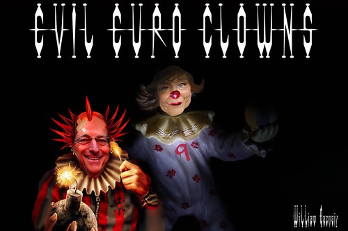 EVIL EURO CLOWN MUTTI WITH SCARY MARIO by Colonel Flick