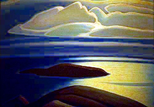 Group of Seven: Lawren S. Harris: Morning Light, Lake Superior (c. 1927) - Film Photograph of the Original (August, 1996)