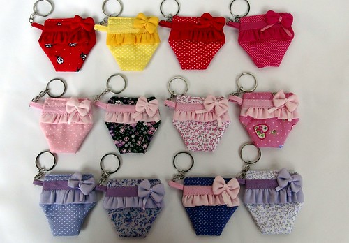 Chaveiros Mini Calcinhas by Cute for Baby by Mirian Rezende