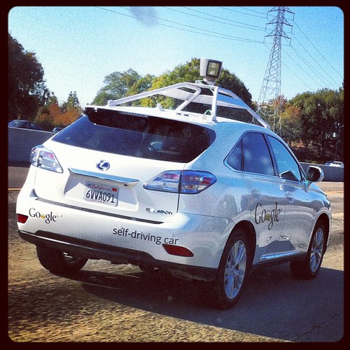 Google self-driving car on 680 with me today