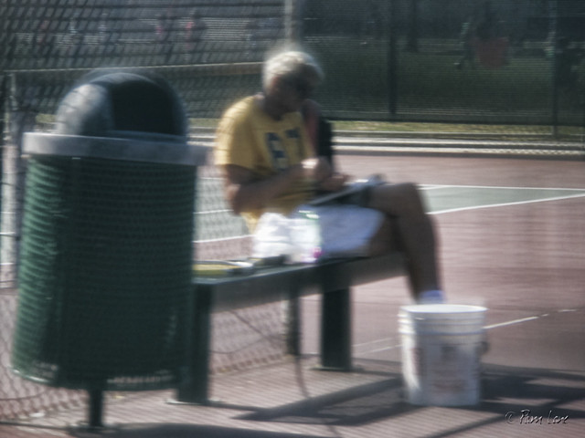 Furman Park tennis player