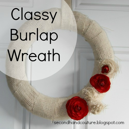 DIY Burlap Wreath wm