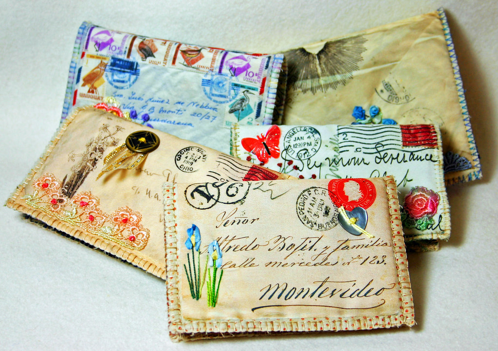 Vintage Envelope Needle Cases  Snips and Bits from Shelley's Studio